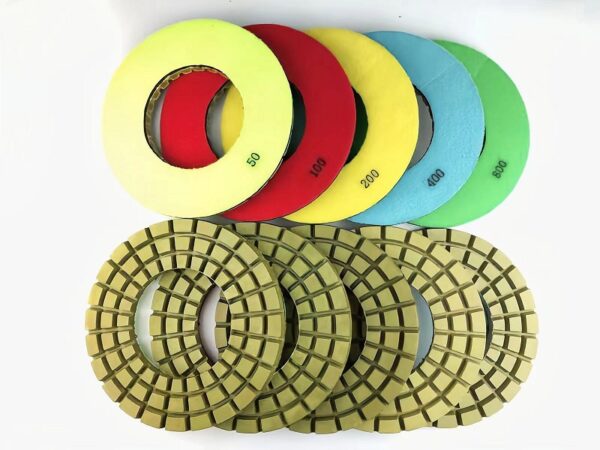 230mm waffel pads for polishing granite DRY&WET Use For walk -behind grinding machine