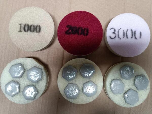 six star fiber polishing pads Dry use for polishing terrazzo and concrete - Image 3