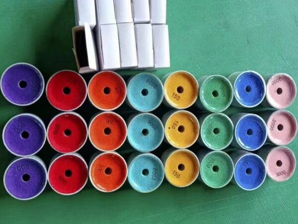 4inch Convex polishing  pad with M14 or 5/8-11 Thread Rubber Backer pad Convex Disc for Marble Granite Quartzite-QTY of 10 - Image 4
