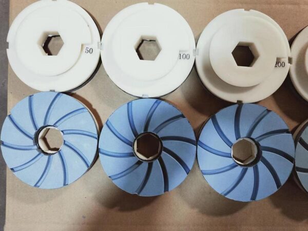 Snail lock edge polishing pad 5inch Granite polishing wheel for granite marble - Image 2