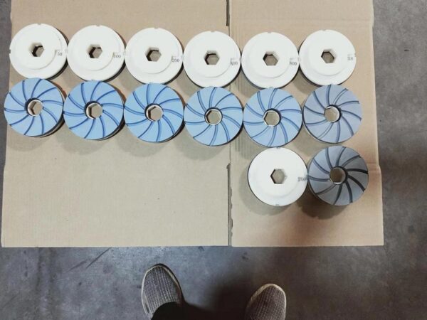 Snail lock edge polishing pad 5inch Granite polishing wheel for granite marble - Image 4