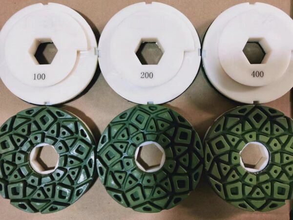 125mm Snail lock edge polishing pad 5inch Granite polishing wheel for granite marble - Image 2