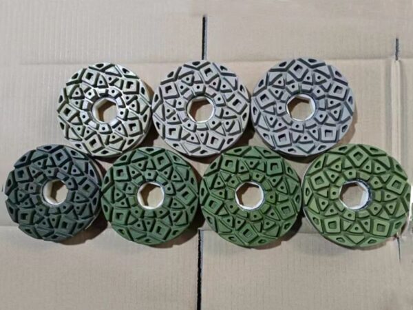 125mm Snail lock edge polishing pad 5inch Granite polishing wheel for granite marble