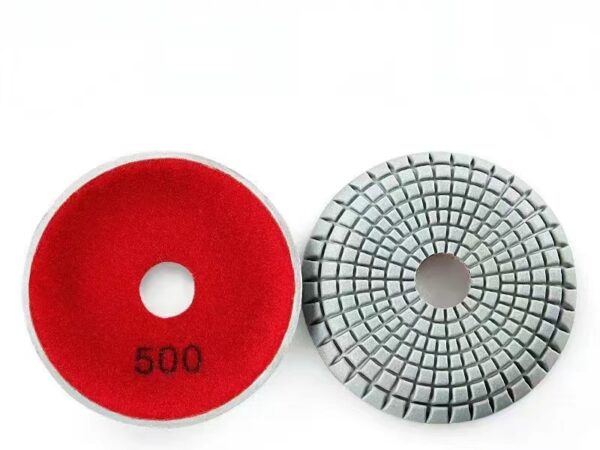 4inch Convex polishing  pad with M14 or 5/8-11 Thread Rubber Backer pad Convex Disc for Marble Granite Quartzite-QTY of 10 - Image 2