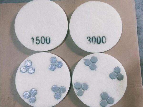 six star fiber polishing pads Dry use for polishing terrazzo and concrete - Image 2