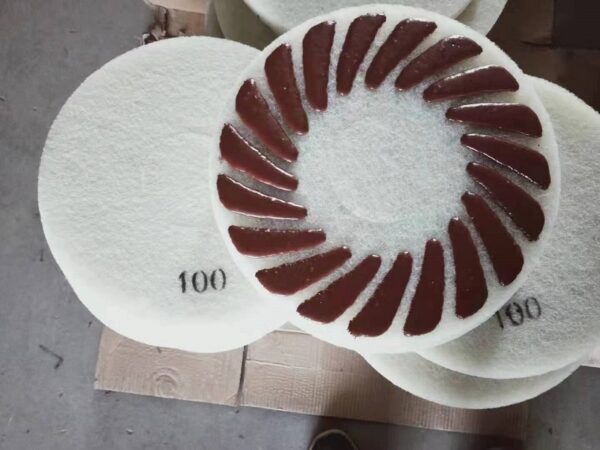 230mm fiber polishing pads Dry use for polishing terrazzo and concrete floor - Image 2