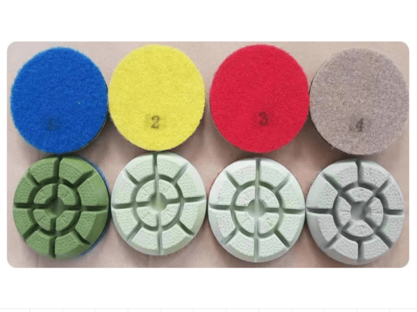 ４-step floor polishing pads Dry&Wet use polishing Hard concrete and mid hard concrete